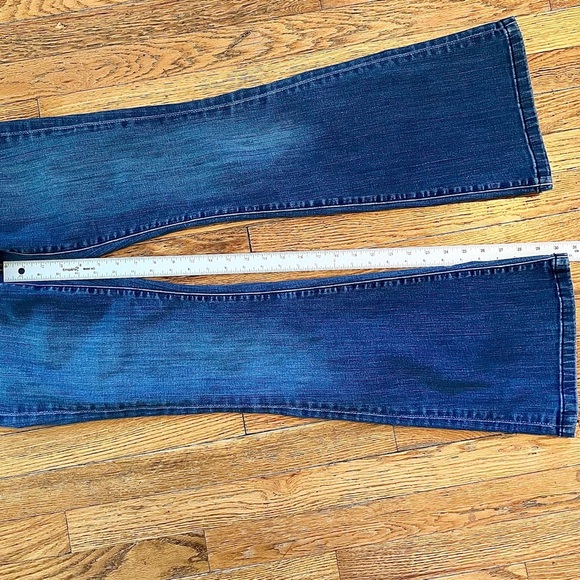 Pilcro STET Mid Rise Flare Jeans Womens 28 Dark Wash Anthropologie Stretch Denim - Picture 12 of 12